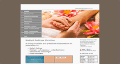 Desktop Screenshot of medischpedicurechristine.be