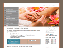 Tablet Screenshot of medischpedicurechristine.be
